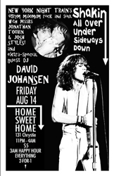 DAVID JOHANSEN AS JONATHAN TOUBIN'S GUEST DJ AT HOME SWEET HOME