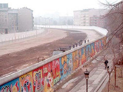 The Berlin Wall in the 1980s